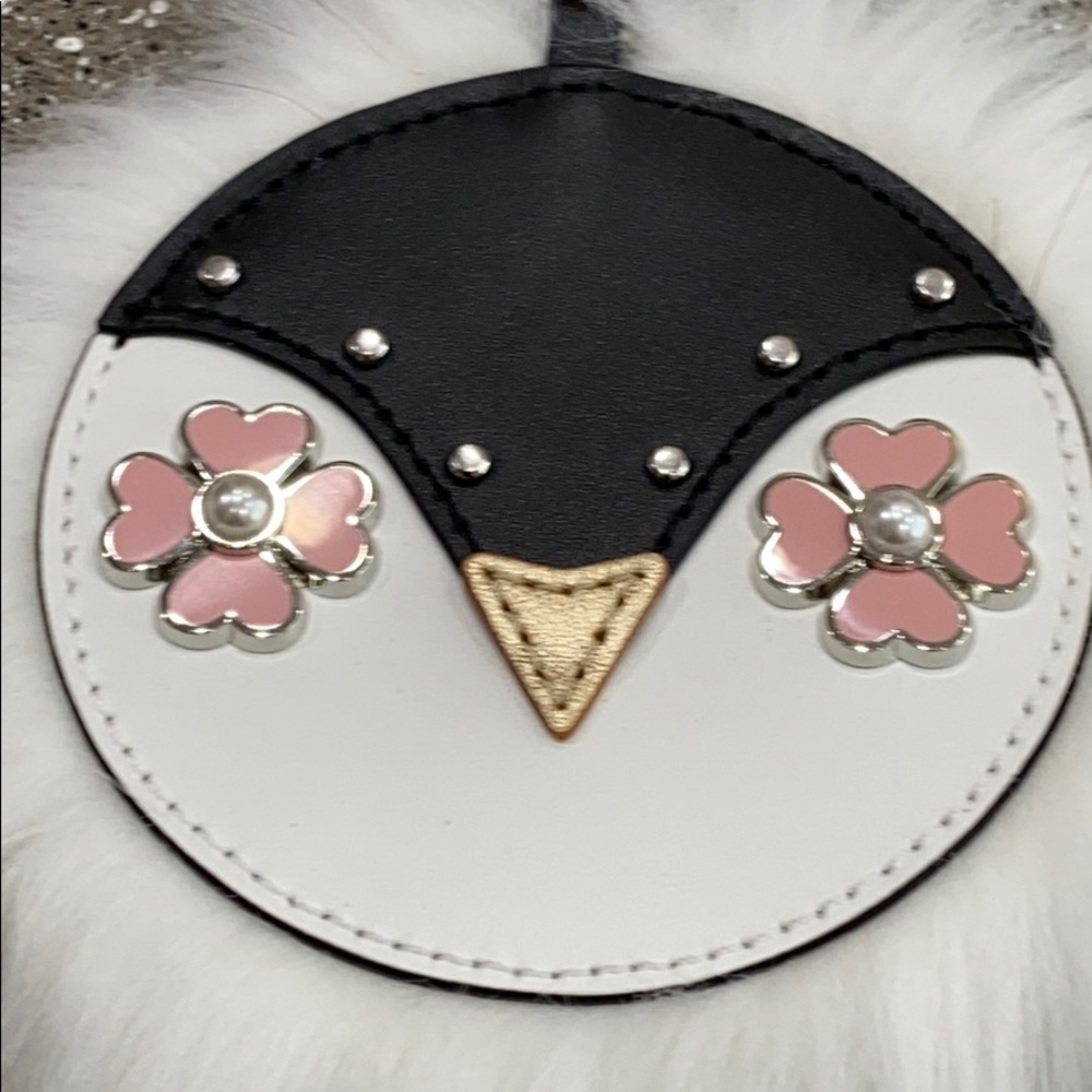 Kate Spade Penguin Poof Keychain - Picture 3 of 5